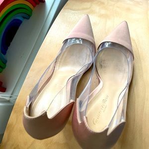 Gianvitto Rossi Plexi Satin Pumps